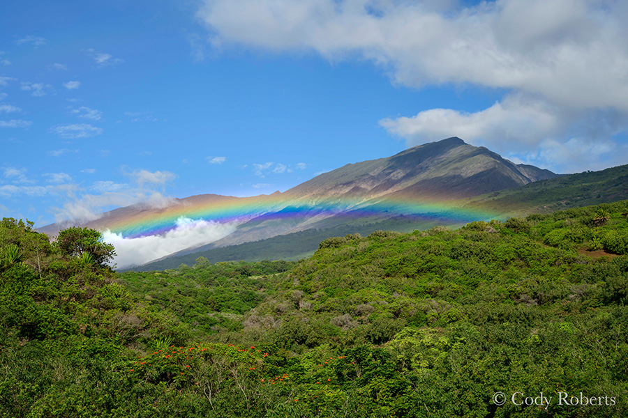 Haleakala Rainbow Maui Hawaii